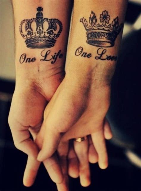 amor coronas significado tatuajes para parejas|34 tatuajes de amor ideales para parejas